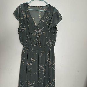 High low lined sheer dress